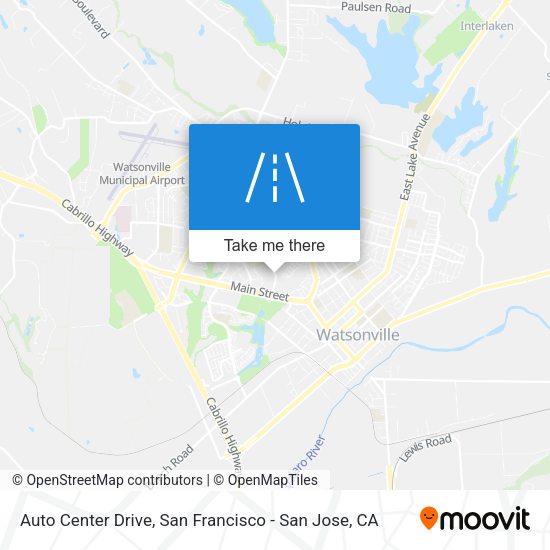 Mapa de Auto Center Drive