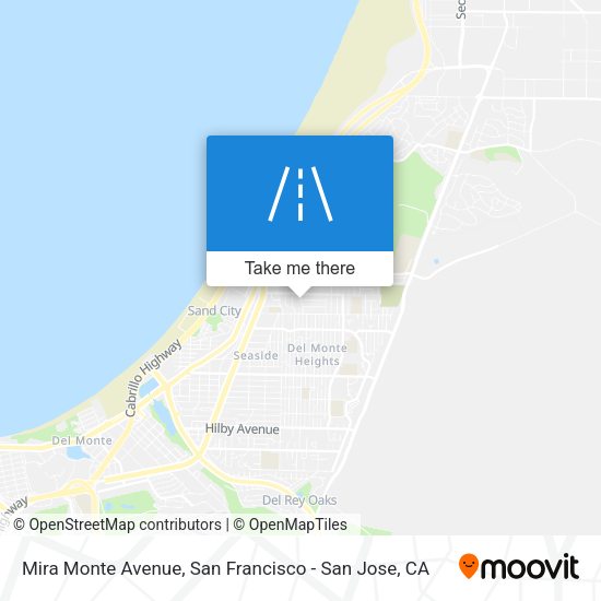 Mira Monte Avenue map