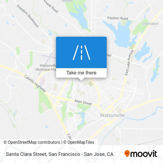 Mapa de Santa Clara Street