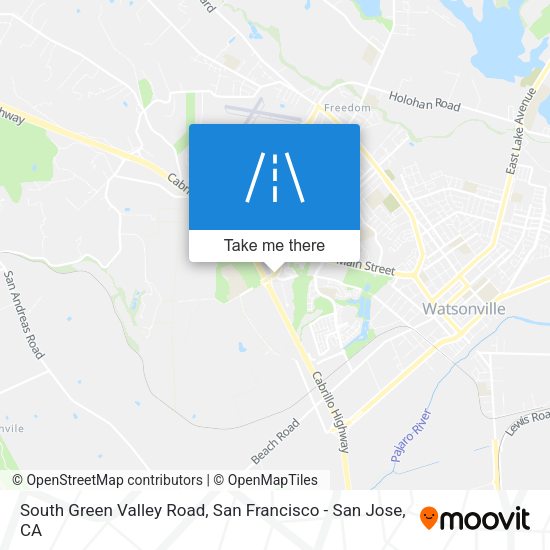 South Green Valley Road map