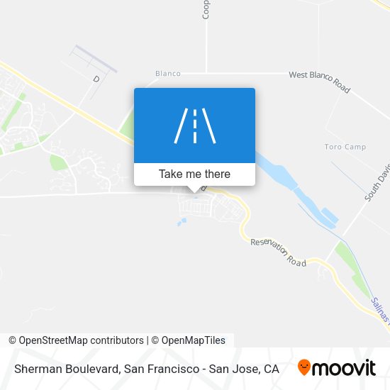 Sherman Boulevard map