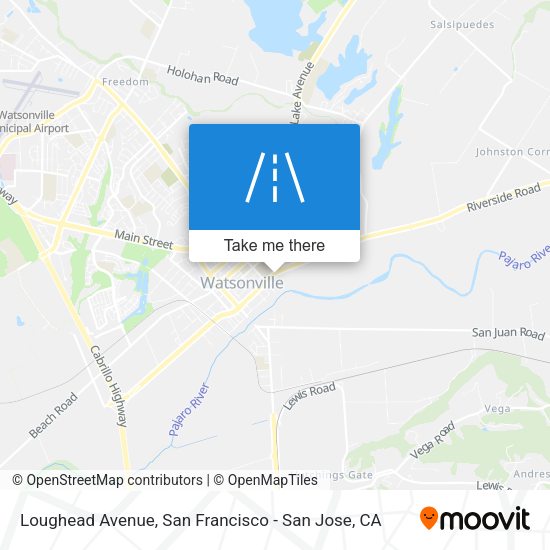 Mapa de Loughead Avenue