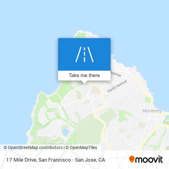 17 Mile Drive map