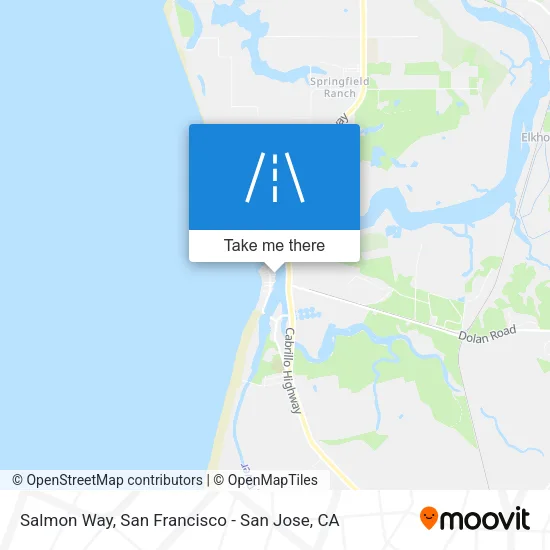 Salmon Way map