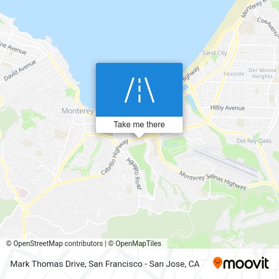 Mark Thomas Drive map