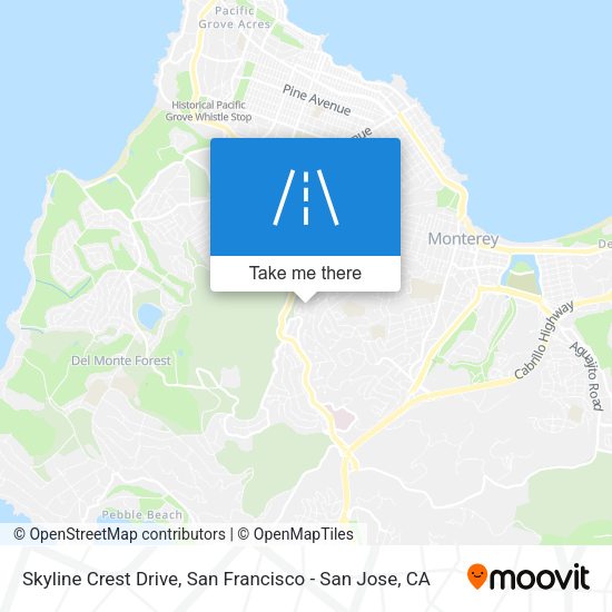 Mapa de Skyline Crest Drive