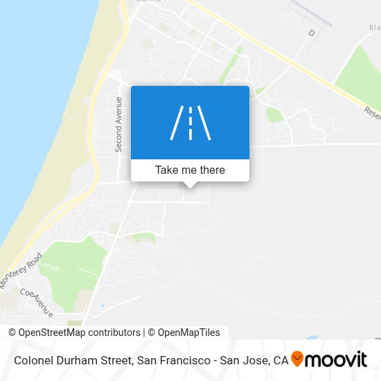 Colonel Durham Street map