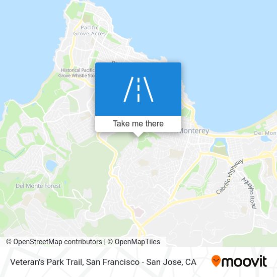 Veteran's Park Trail map