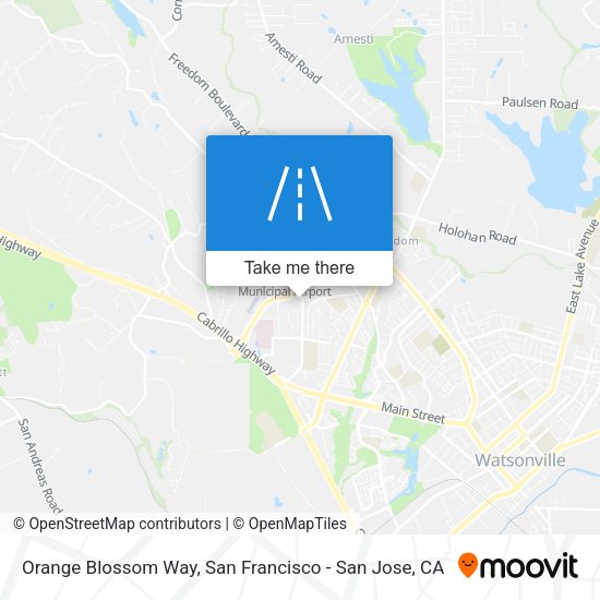 Mapa de Orange Blossom Way