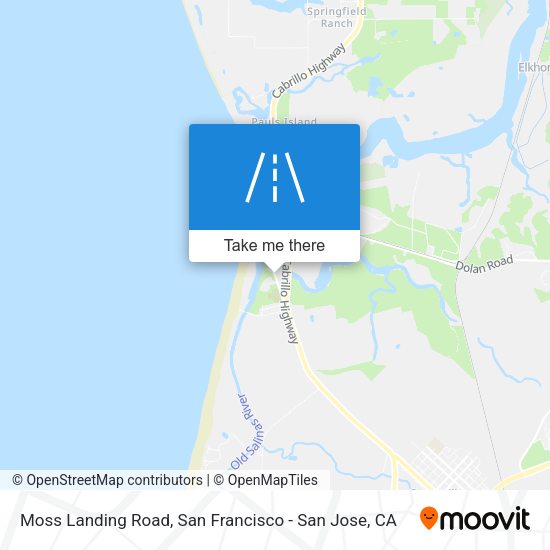 Moss Landing Road map