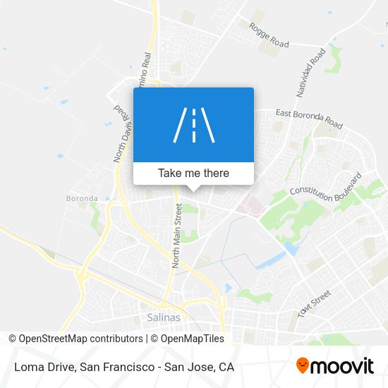 Mapa de Loma Drive