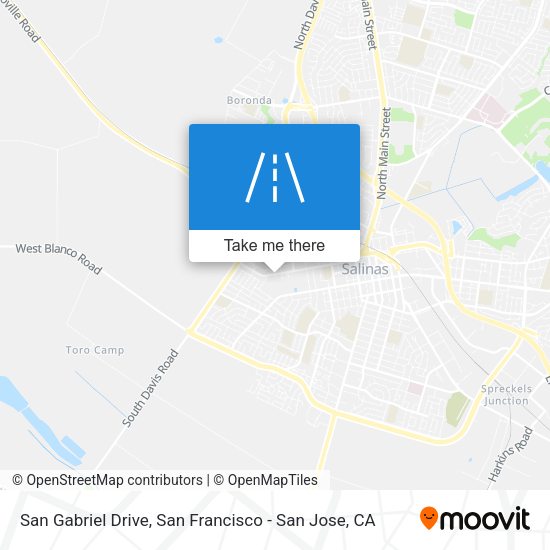 Mapa de San Gabriel Drive