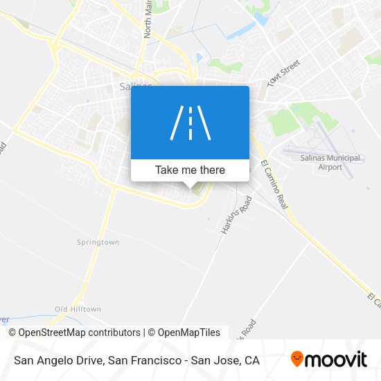 San Angelo Drive map