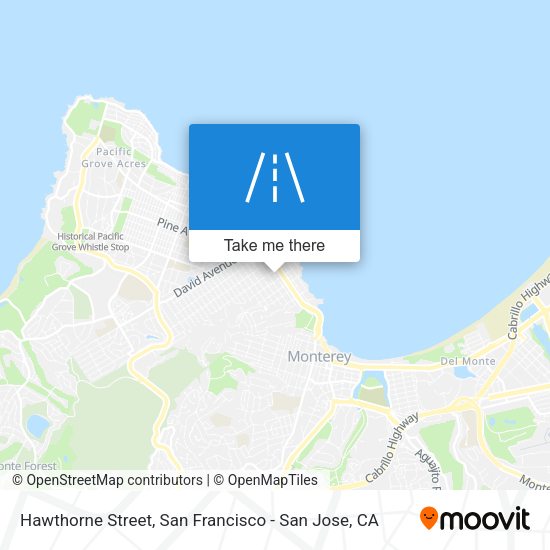 Mapa de Hawthorne Street