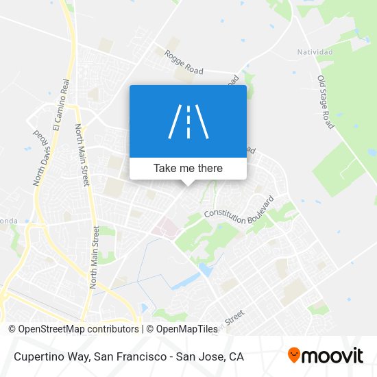 Mapa de Cupertino Way