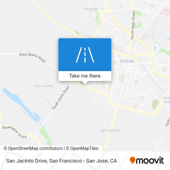 San Jacinto Drive map