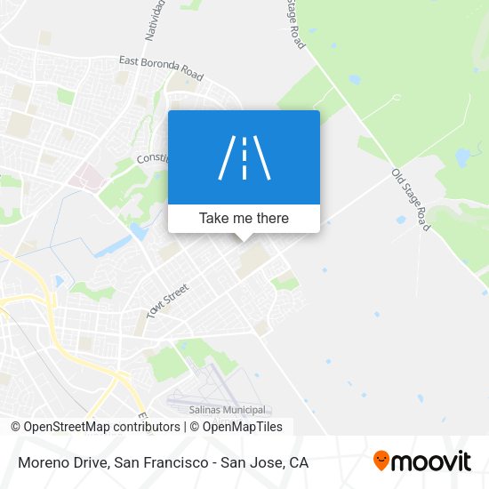 Moreno Drive map