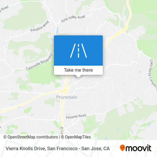 Vierra Knolls Drive map