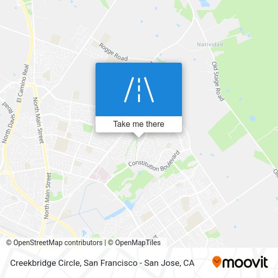 Mapa de Creekbridge Circle