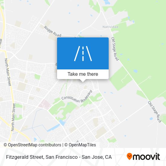 Fitzgerald Street map