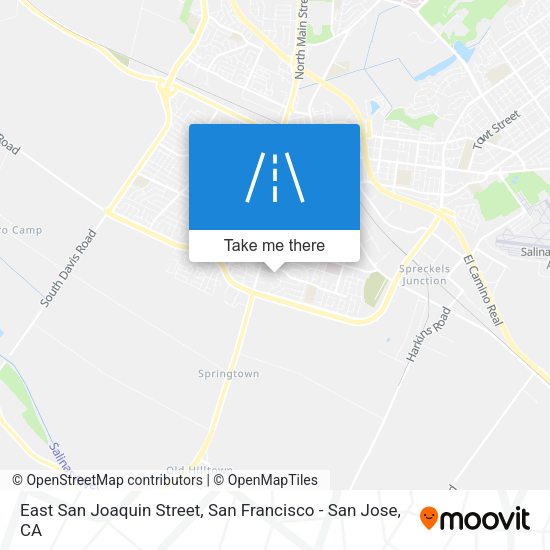 Mapa de East San Joaquin Street