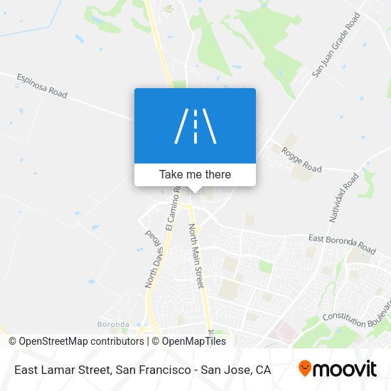 East Lamar Street map