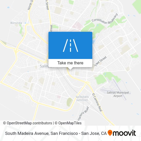 South Madeira Avenue map