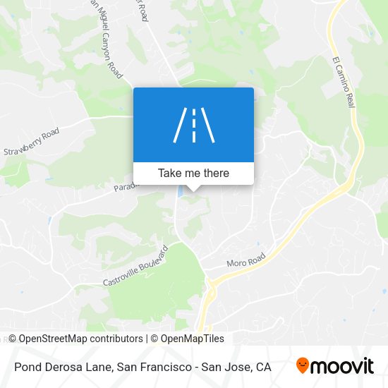 Pond Derosa Lane map