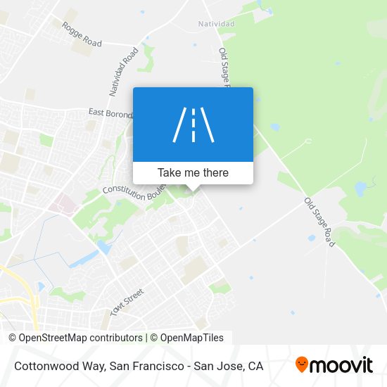 Mapa de Cottonwood Way