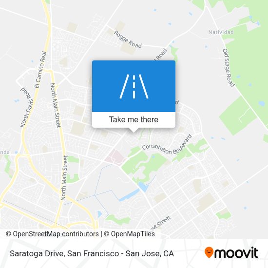 Mapa de Saratoga Drive