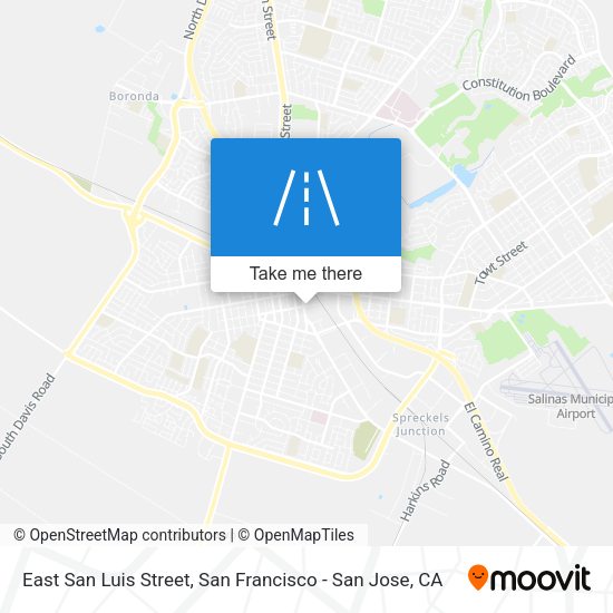 East San Luis Street map