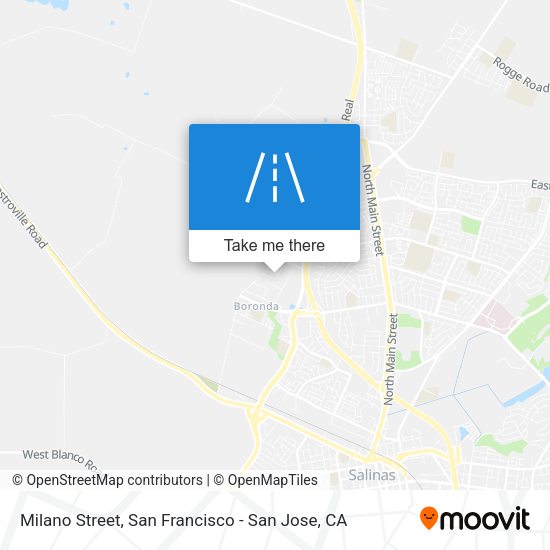 Mapa de Milano Street