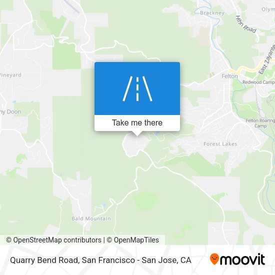 Quarry Bend Road map