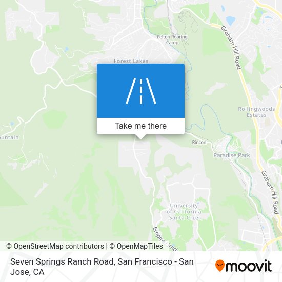 Mapa de Seven Springs Ranch Road