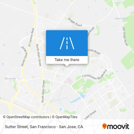 Sutter Street map