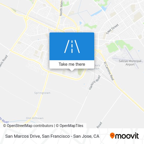 Mapa de San Marcos Drive