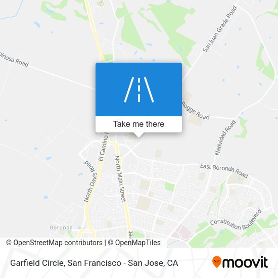 Mapa de Garfield Circle