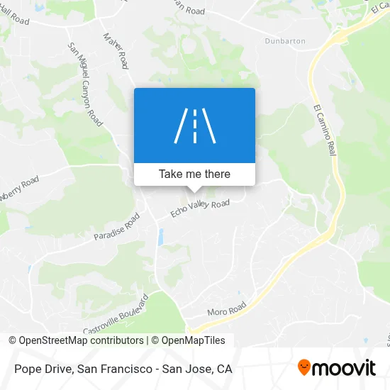 Pope Drive map
