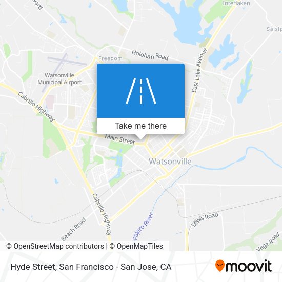 Mapa de Hyde Street