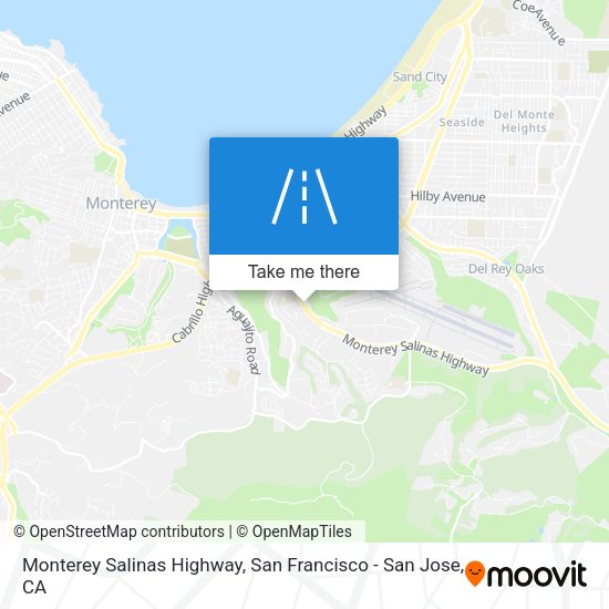Monterey Salinas Highway map