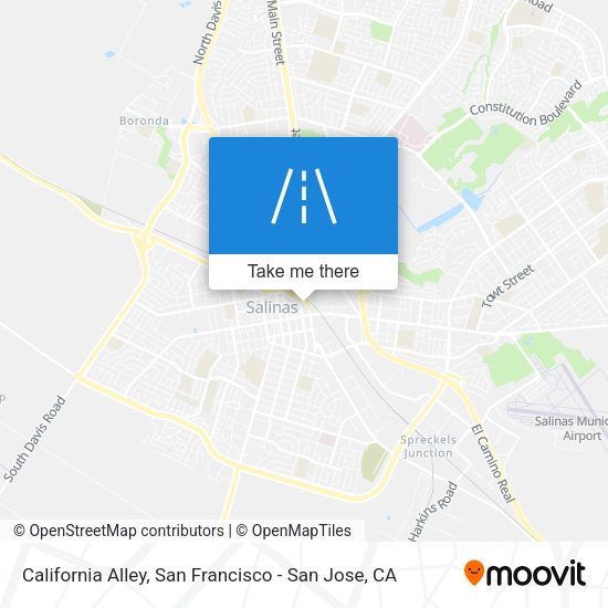 California Alley map