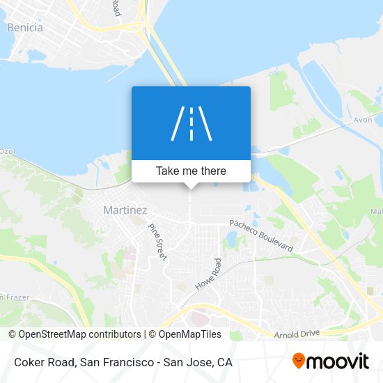 Mapa de Coker Road