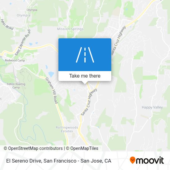 Mapa de El Sereno Drive