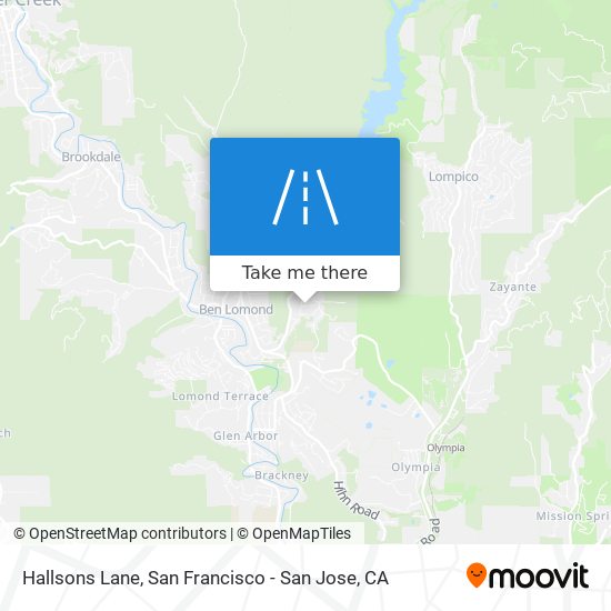 Hallsons Lane map