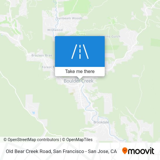 Mapa de Old Bear Creek Road