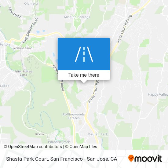 Mapa de Shasta Park Court