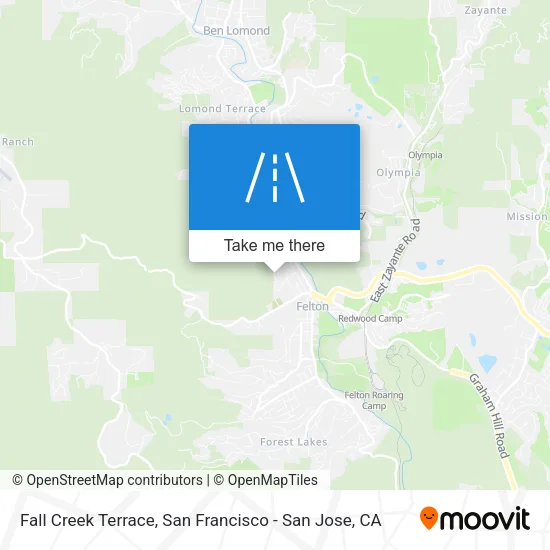 Mapa de Fall Creek Terrace