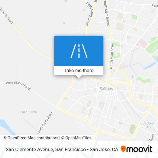 San Clemente Avenue map