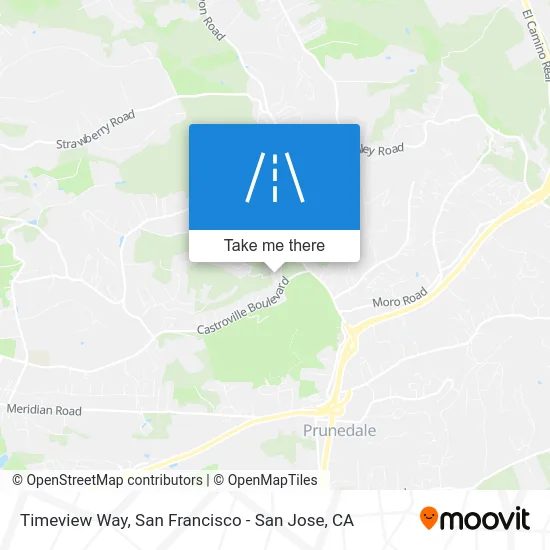 Timeview Way map
