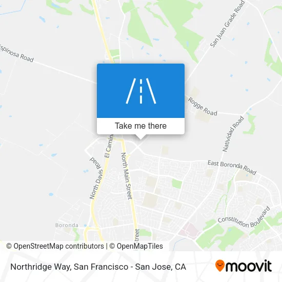 Northridge Way map